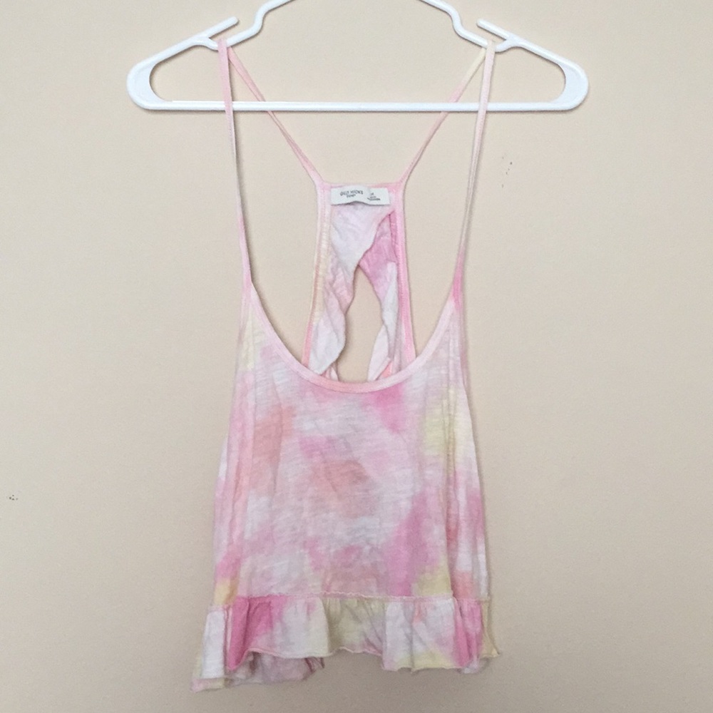 Open back tank top